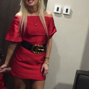 Keepsake red mini dress szS